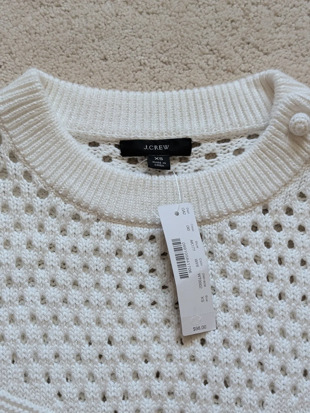NWT J. Crew Elbow-sleeve Sweater Size XS